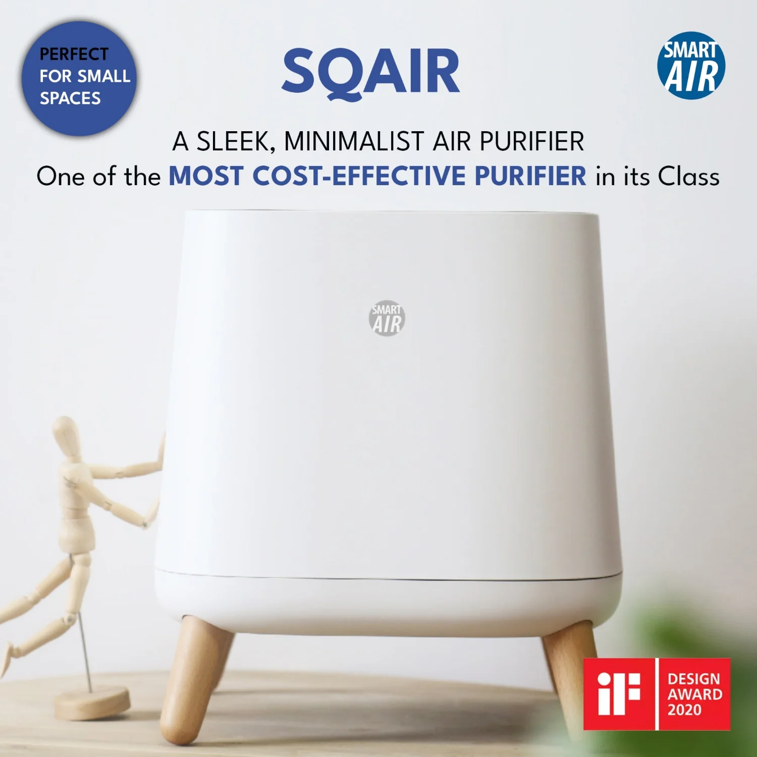 SmartAir Sqair Air Purifier — H12 HEPA, CADR 300, Ozone-Free | AU - Image 7