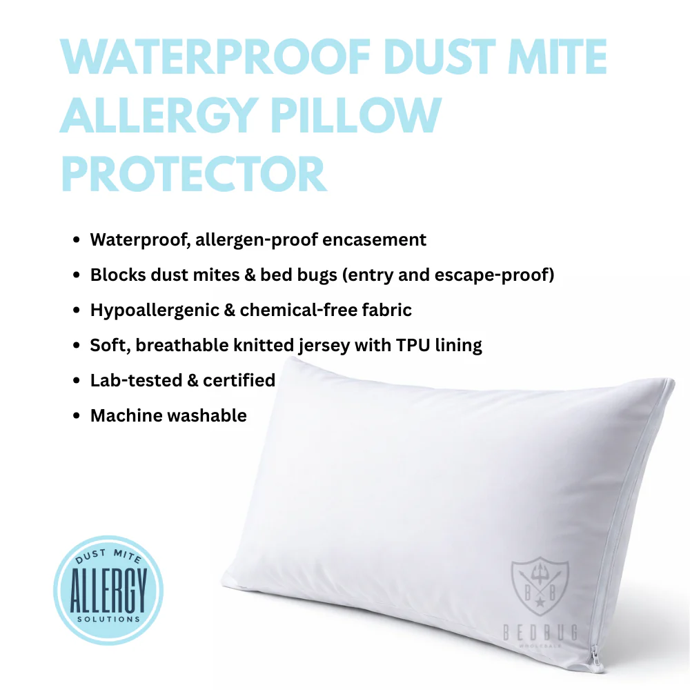 Waterproof Dust Mite Pillow Protector & Encasement | King | AU - Image 6